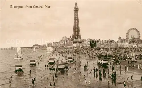 AK / Ansichtskarte Blackpool from Central Pier Blackpool