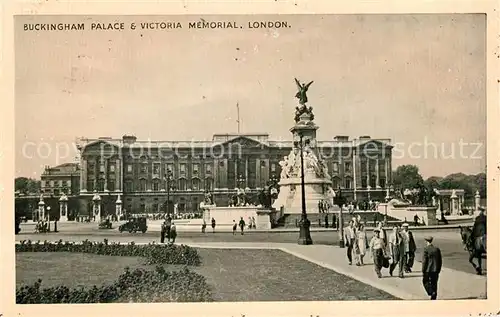 AK / Ansichtskarte London Buckingham Palace und Victoria Memorial London