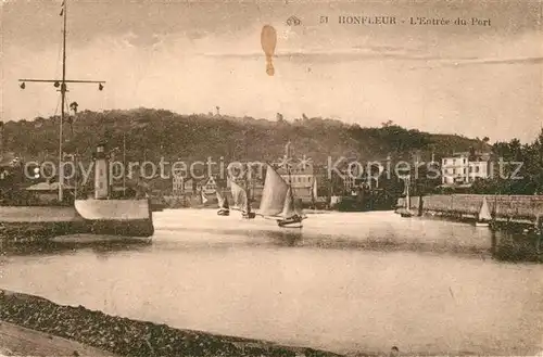 AK / Ansichtskarte Honfleur Entr?e du Port Honfleur