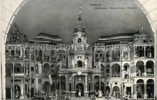 AK / Ansichtskarte Salzburg_Oesterreich Hellbrunn Mechanisches Theater Salzburg_Oesterreich