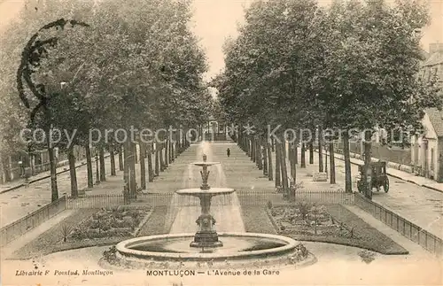 AK / Ansichtskarte Montlucon Avenue de la Gare Montlucon