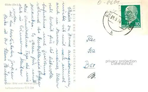 AK / Ansichtskarte Goeda Ortsansicht Goeda