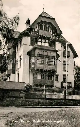AK / Ansichtskarte Hartha_Tharandt Reichsbahn Erholungsheim Hartha Tharandt