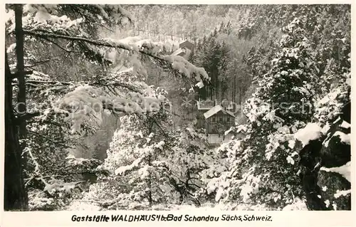 AK / Ansichtskarte Bad_Schandau Gaststaette Waldhaeusl Bad_Schandau