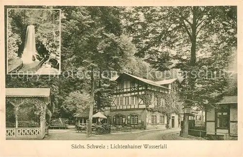 AK / Ansichtskarte Saechsische_Schweiz Lichtenhainer Wasserfall Saechsische Schweiz