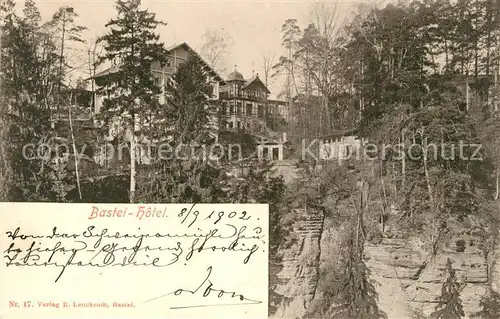 AK / Ansichtskarte Saechsische_Schweiz Bastei Hotel Saechsische Schweiz