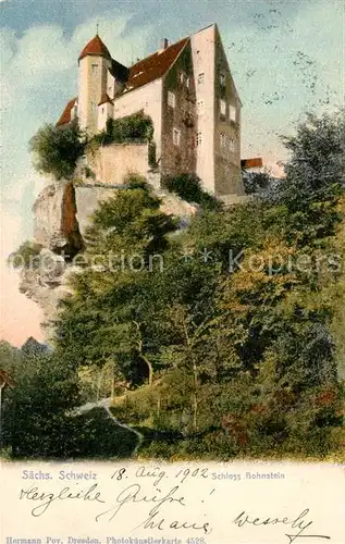 AK / Ansichtskarte Saechsische_Schweiz Schloss Hohnstein Saechsische Schweiz