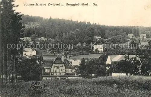 AK / Ansichtskarte Zwiesel_Bad_Gottleuba Berggiesshuebel Ortsansicht Zwiesel_Bad