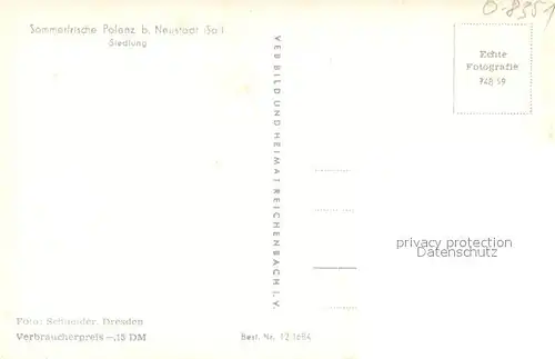 AK / Ansichtskarte Polenz_Neustadt Siedlung Polenz_Neustadt