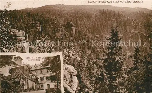 AK / Ansichtskarte Grosser_Winterberg Gasthaus auf dem Gr Winterberg Grosser Winterberg