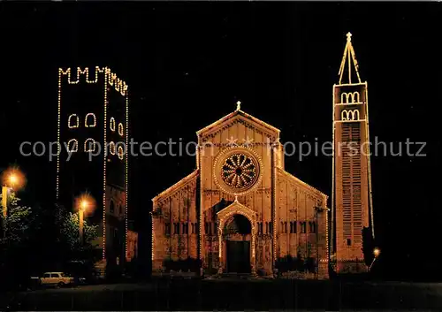 AK / Ansichtskarte Verona_Veneto Basilica di San Zeno Maggiore di notte Verona Veneto