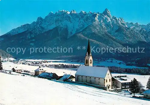 AK / Ansichtskarte Dobbiaco_Pustertal_Suedtirol Winterpanorama Dolomiten Dobbiaco_Pustertal