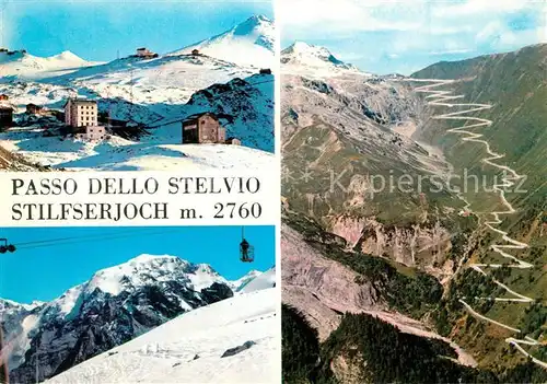 AK / Ansichtskarte Passo_dello_Stelvio Stilfserjoch Gebirgspass Sporthotel Wintersportplatz Alpen Passo_dello_Stelvio