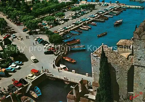 AK / Ansichtskarte Sirmione Il porto veduta dal Castello Sirmione