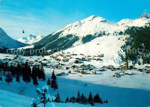 AK / Ansichtskarte Lech_Vorarlberg Panorama Wintersportplatz am Arlberg Lech Vorarlberg