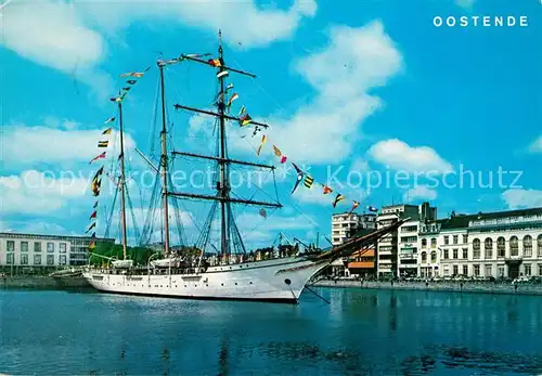AK / Ansichtskarte Oostende_Ostende Belgisch Opleidingschip Le navire ecole belge Segelschulschiff 