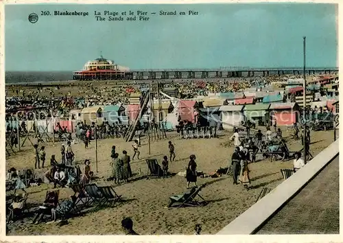 AK / Ansichtskarte Blankenberge La Plage et le Pier Blankenberge