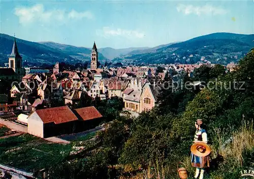 AK / Ansichtskarte Munster_Haut_Rhin_Elsass Vue generale vers le Hohneck dans les Vosges Munster_Haut_Rhin_Elsass