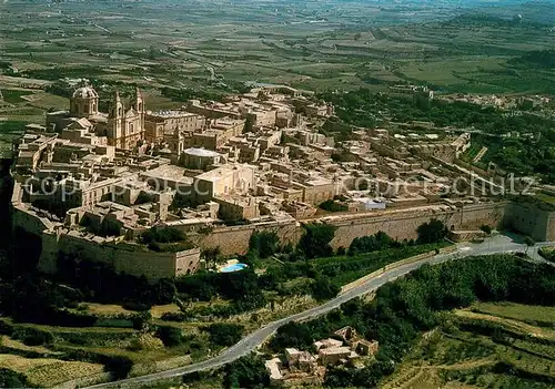 AK / Ansichtskarte Mdina_Malta Ancient Capital of Malta citta vecchia veduta aerea Mdina Malta