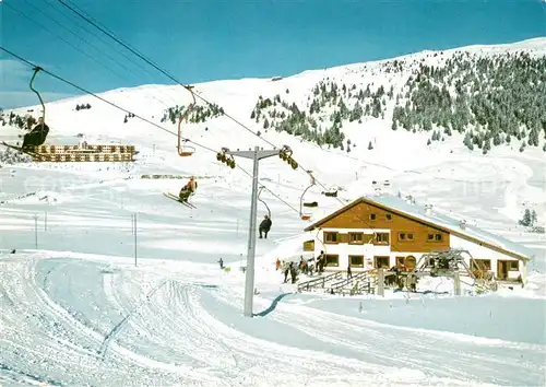 AK / Ansichtskarte Seiser_Alm Lift gegen Puflatsch Wintersportplatz Dolomiten Seiser_Alm