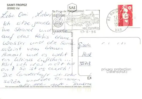 AK / Ansichtskarte Saint_Tropez_Var Panorama Cote d Azur Saint_Tropez_Var