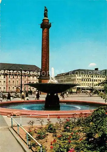 AK / Ansichtskarte Darmstadt Luisenplatz mit Ludwigssaeule Darmstadt