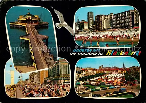 AK / Ansichtskarte Blankenberge Seebruecke Strand Promenade Hotels Marktplatz Blankenberge