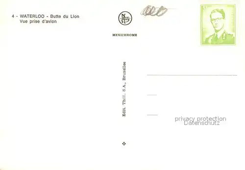 AK / Ansichtskarte Waterloo Butte du Lion Loewenhuegel Waterloo