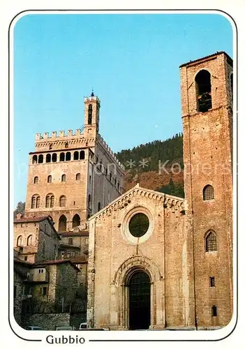 AK / Ansichtskarte Gubbio Chiesa di San Giovanni e Palazzo dei Consoli Kirche Konsulenpalast Gubbio