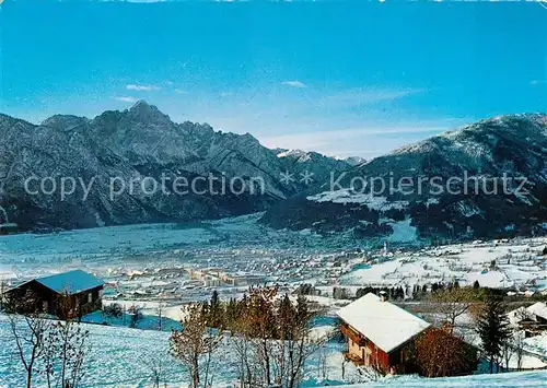 AK / Ansichtskarte Lienz_Tirol Panorama Wintersportplatz gegen Lienzer Dolomiten mit Spitzkofel Lienz Tirol