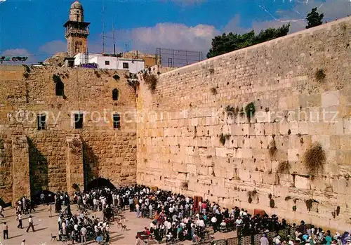 AK / Ansichtskarte Jerusalem_Yerushalayim Western Wall Klagemauer Jerusalem_Yerushalayim