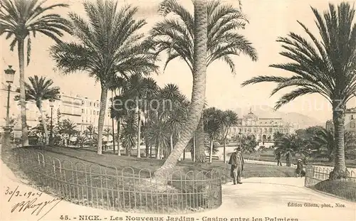 AK / Ansichtskarte Nice_Alpes_Maritimes Casion entre les Palmiers Nice_Alpes_Maritimes