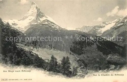 AK / Ansichtskarte Riffelalp Matterhorn 