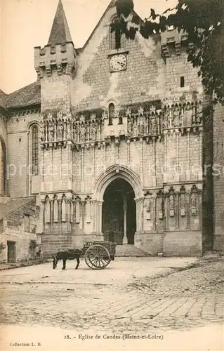 AK / Ansichtskarte Candes Saint Martin Eglise Candes Saint Martin