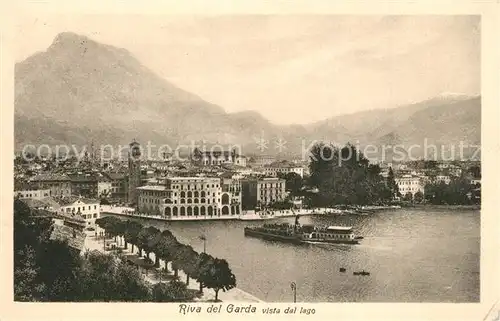 AK / Ansichtskarte Riva_del_Garda Vista dal Lago Riva_del_Garda