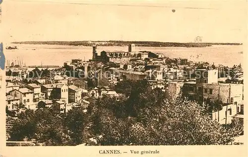 AK / Ansichtskarte Cannes_Alpes Maritimes Vue generale Cannes Alpes Maritimes