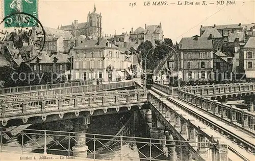 AK / Ansichtskarte Le_Mans_Sarthe Le Pont en X Le_Mans_Sarthe