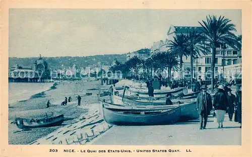 AK / Ansichtskarte Nice_Alpes_Maritimes Quai des Etats Unis Nice_Alpes_Maritimes