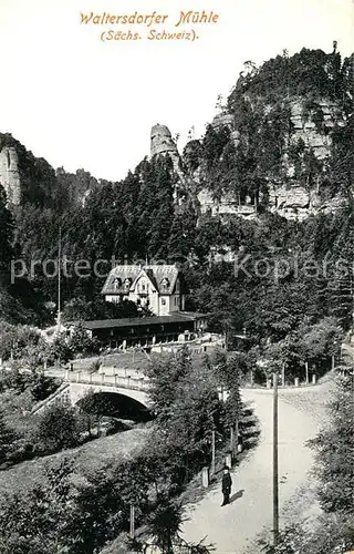 AK / Ansichtskarte Saechsische_Schweiz Waltersdorfer Muehle Saechsische Schweiz