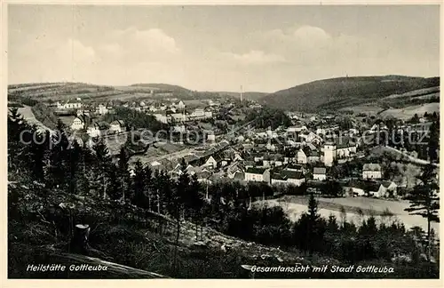 AK / Ansichtskarte Gottleuba Berggiesshuebel_Bad Heilstaette Gottleuba der LVA Sachsen Panorama Gottleuba Berggiesshuebel