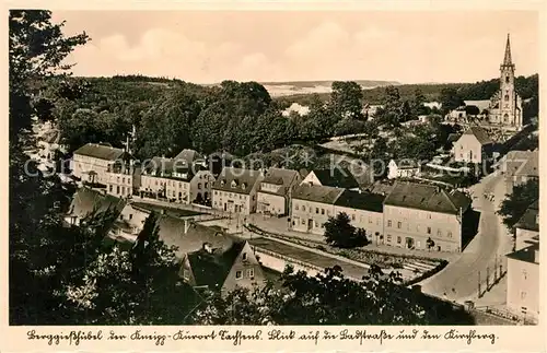 AK / Ansichtskarte Berggiesshuebel Blick auf die Badstrasse und zum Kirchberg Berggiesshuebel