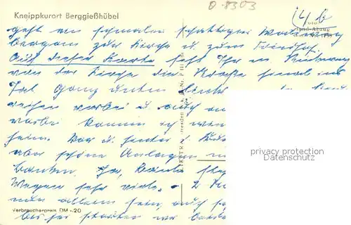 AK / Ansichtskarte Berggiesshuebel Panorama Berggiesshuebel