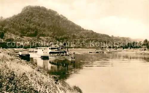 AK / Ansichtskarte Saechsische_Schweiz Festung Koenigstein Elbepartie Saechsische Schweiz