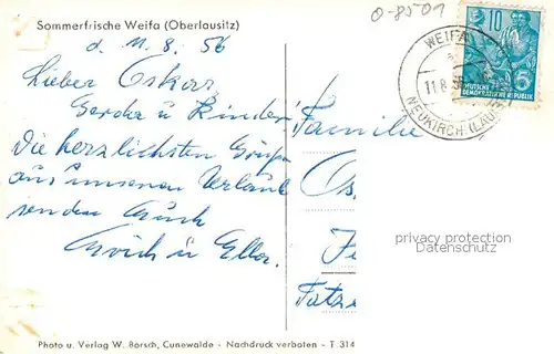 AK / Ansichtskarte Weifa Ortsansicht Weifa