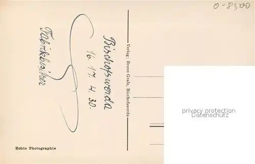 AK / Ansichtskarte Bischofswerda Partie im Friedrich August Park Bischofswerda