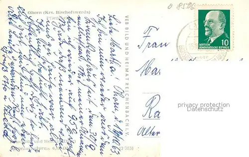 AK / Ansichtskarte Ohorn Pflegeheim Ohorn