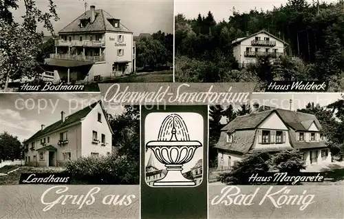 AK / Ansichtskarte Bad_Koenig_Odenwald Haus Bodmann Haus Waldeck Landhaus Haus Margarete Bad_Koenig_Odenwald
