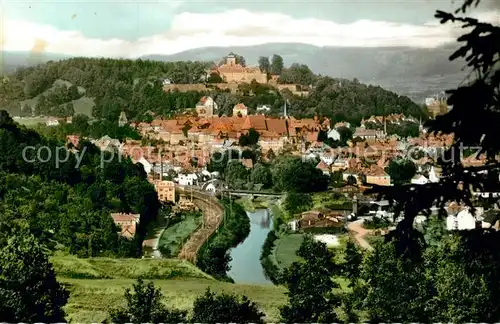 AK / Ansichtskarte Kronach_Oberfranken Panorama Schloss Kronach Oberfranken
