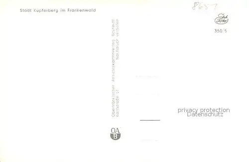 AK / Ansichtskarte Kupferberg_Oberfranken Teilansicht Kupferberg Oberfranken
