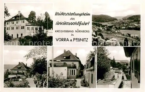 AK / Ansichtskarte Vorra_Pegnitz Muettererholungsheim der AWO Panorama Vorra Pegnitz
